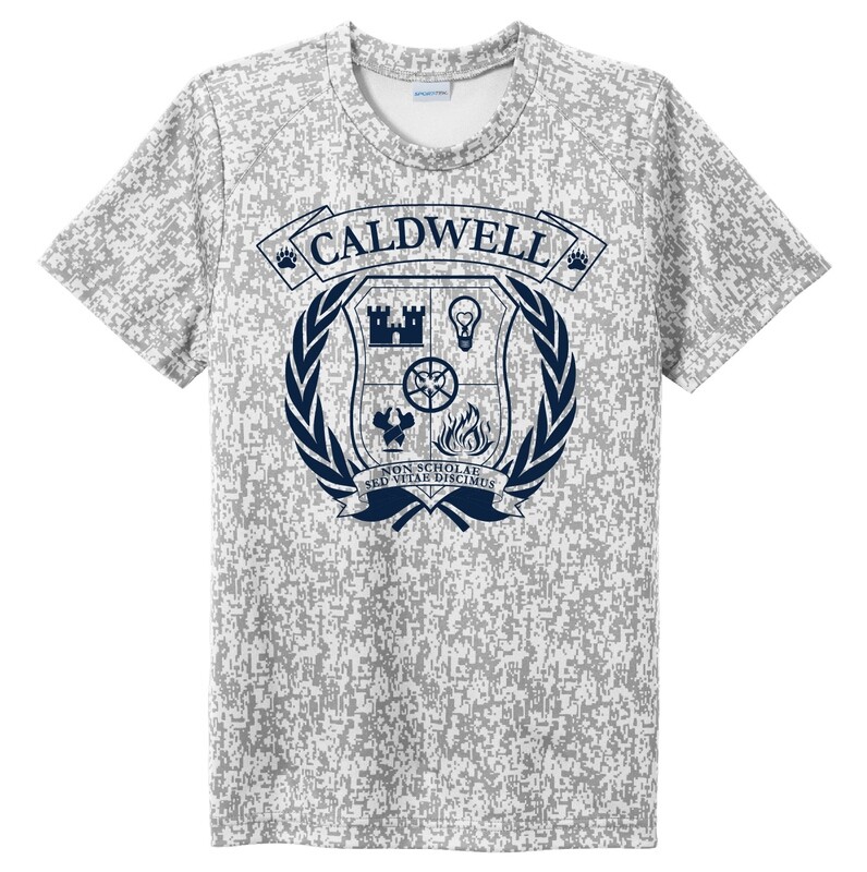 Sport-Tek ® Digi Camo Crest Logo Tee - White