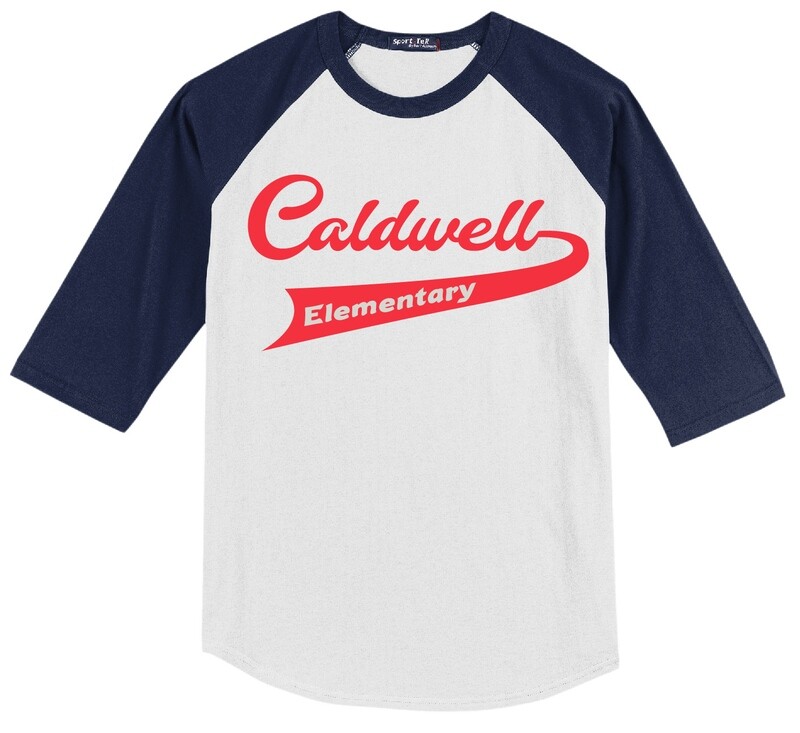 Sport-Tek® Colorblock Raglan Jersey 3/4 Sleeve - White/Navy
