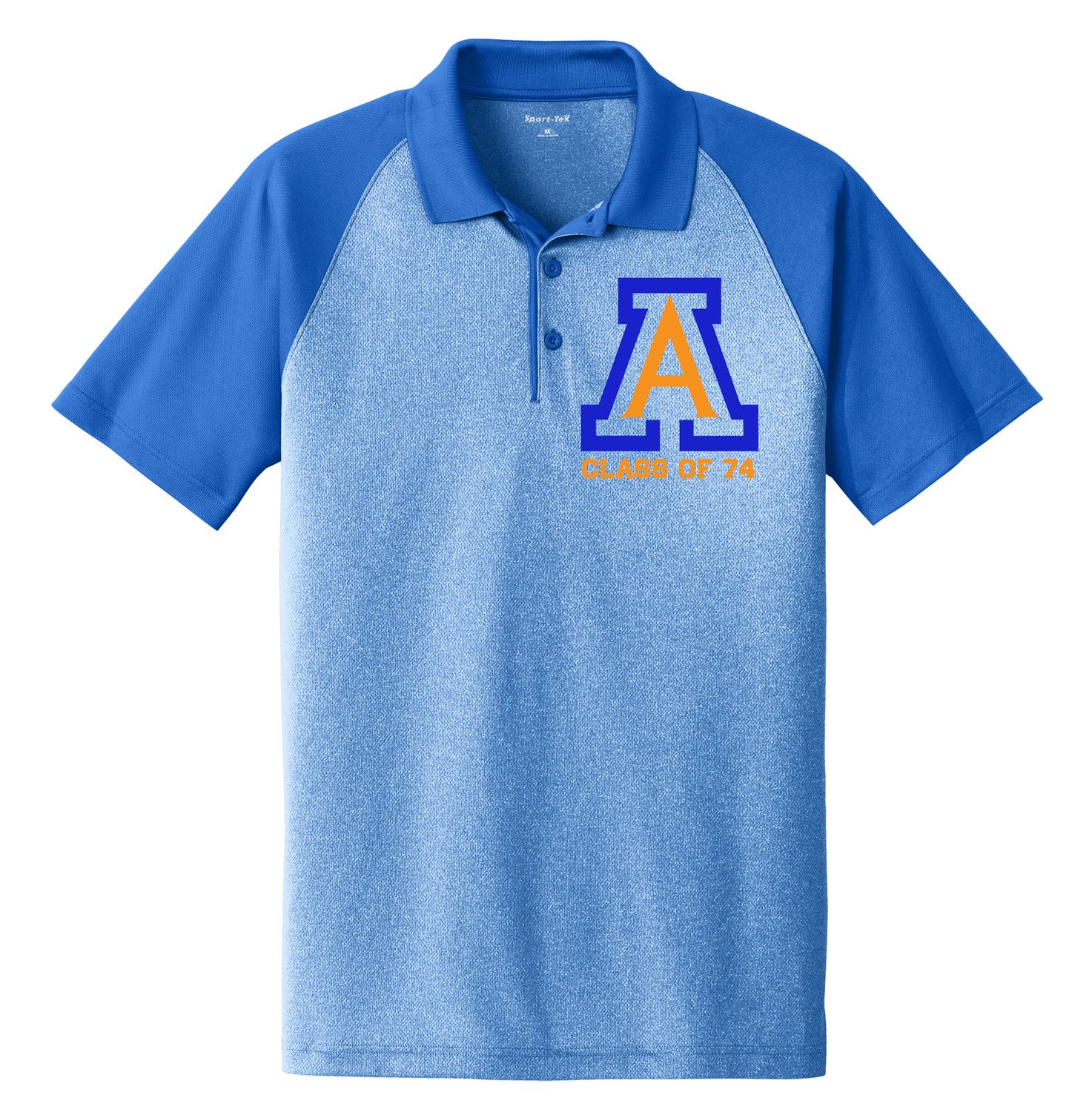 Sport-Tek® PosiCharge® RacerMesh® Raglan Heather Block Polo