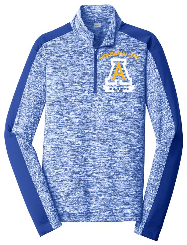 Hound for Life Electric Heather Colorblock 1/4-Zip Pullover