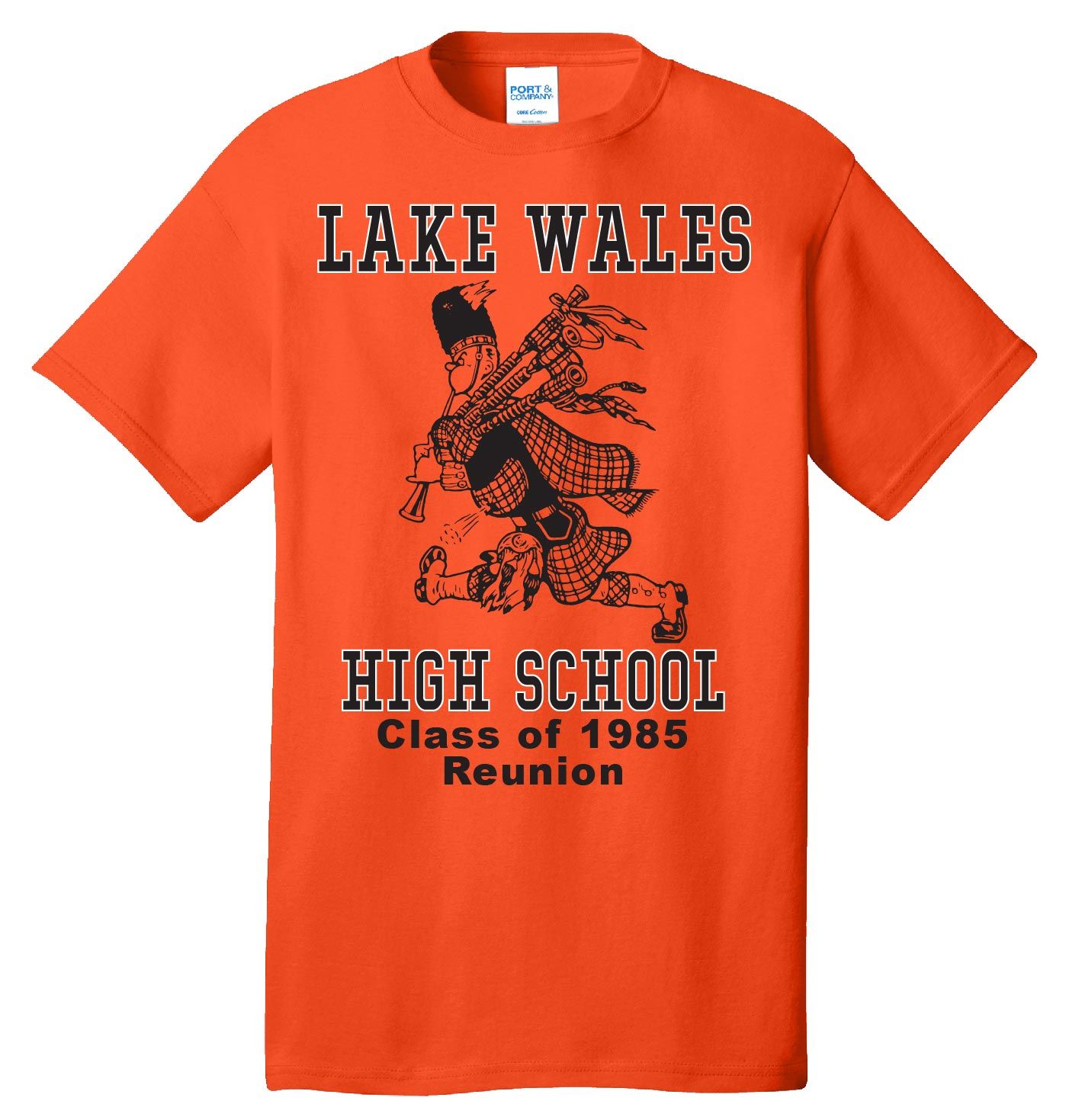 Class of 85 Dry Fit Tee - Orange