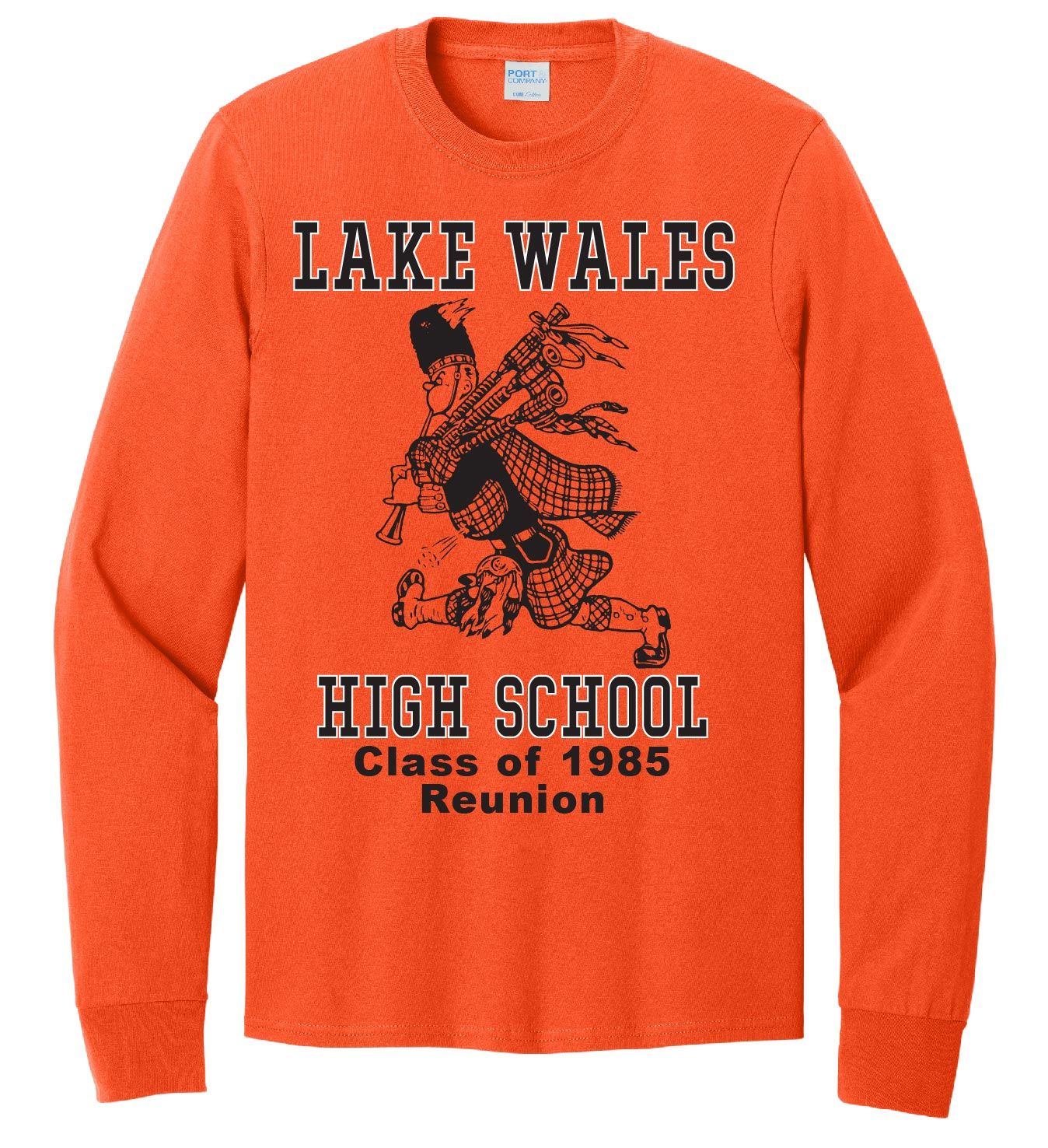 Class of 85 LS Cotton Tee - Orange