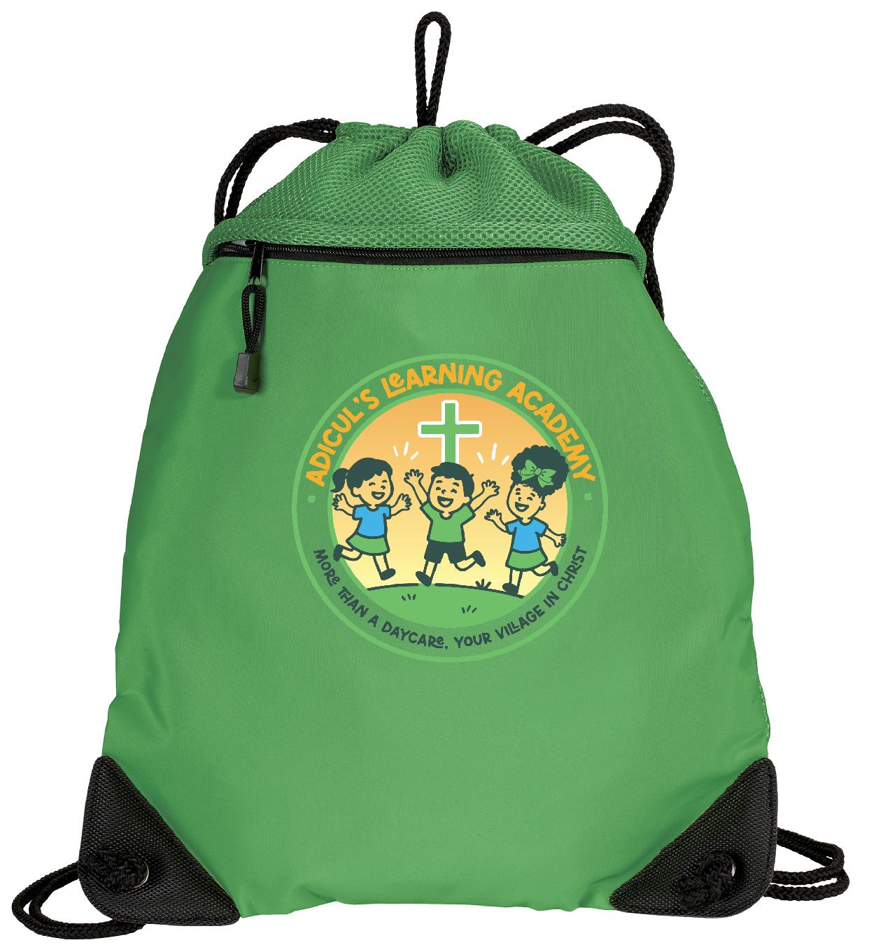 Cinch Pack with Mesh Trim