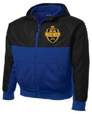 Sport-Tek Embossed Hybrid Full Zip Hooded Jacket