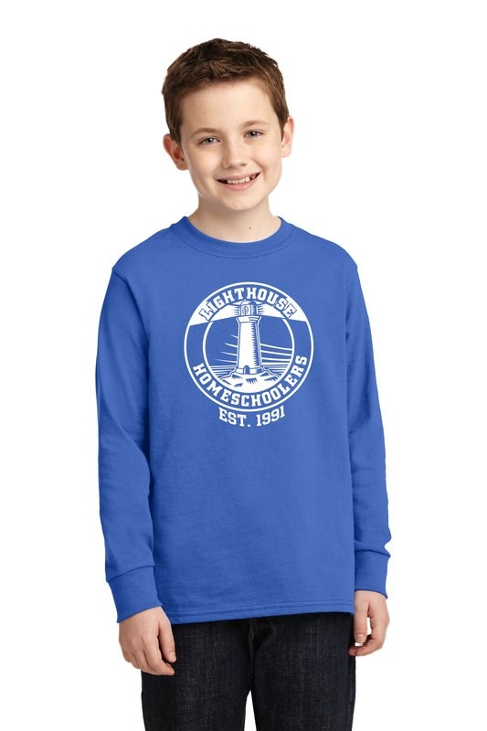 Port &amp; Company® Youth Long Sleeve Core Cotton Tee