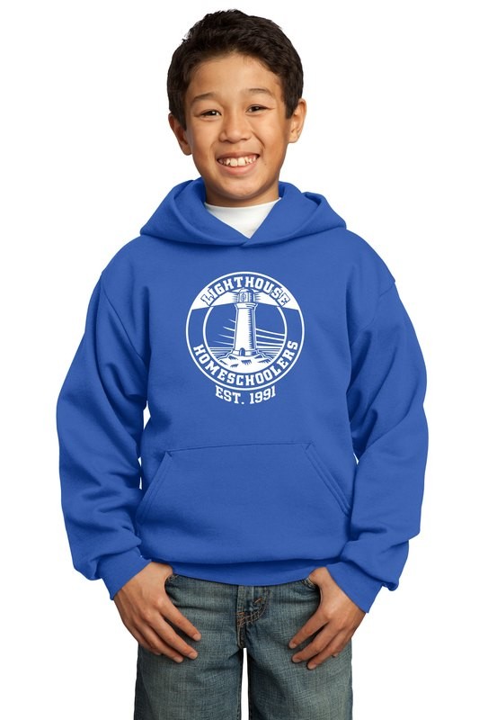 Port &amp; Company® - Youth Core Fleece Pullover Hooded Sweatshirt