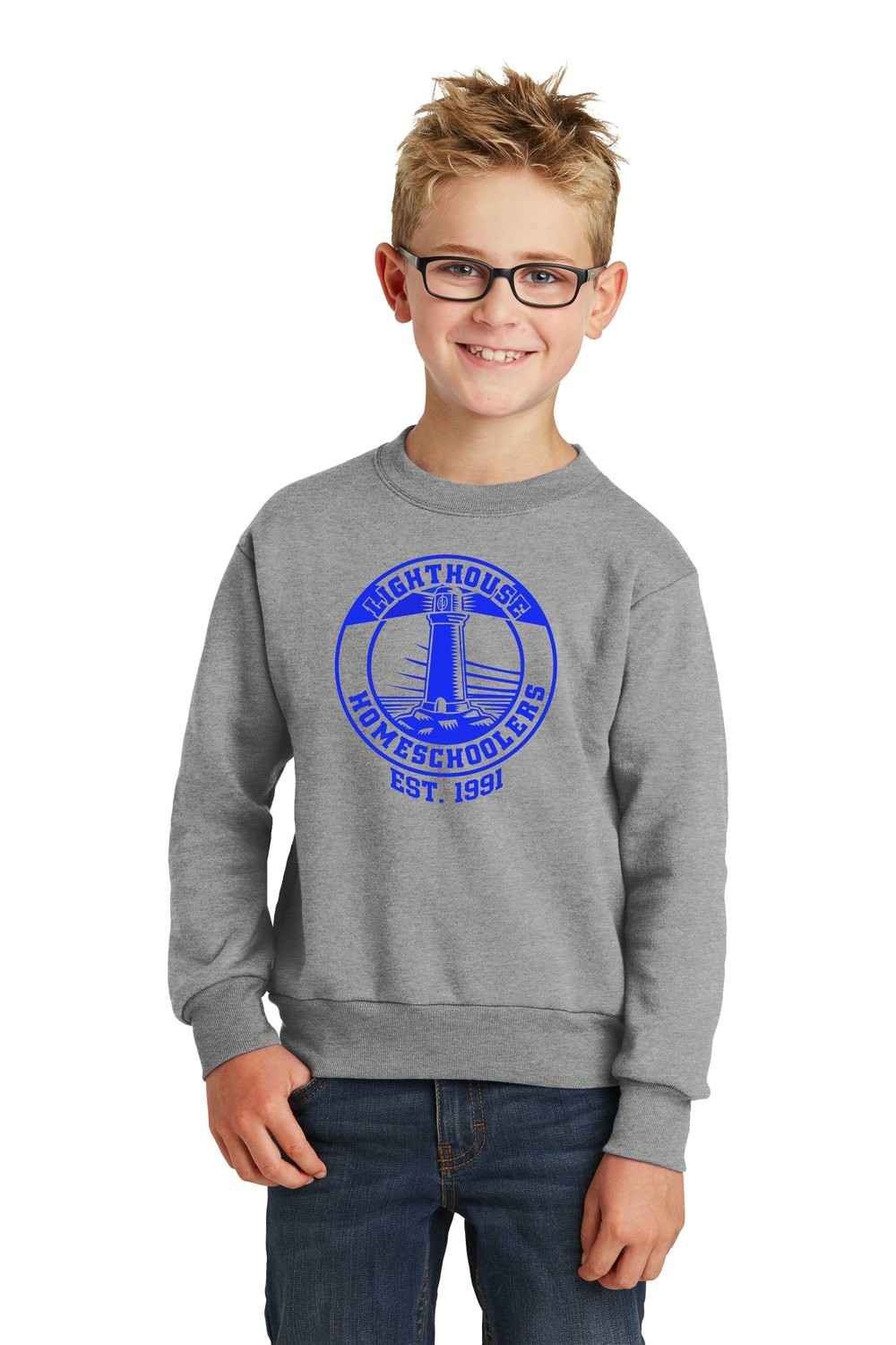 Port &amp; Company® - Youth Core Fleece Crewneck Sweatshirt