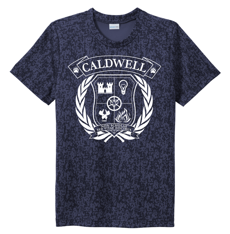 Sport-Tek ® Digi Camo Crest Logo Tee - True Navy