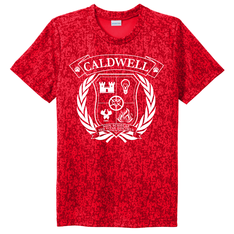 Sport-Tek ® Digi Camo Crest Logo Tee - True Red