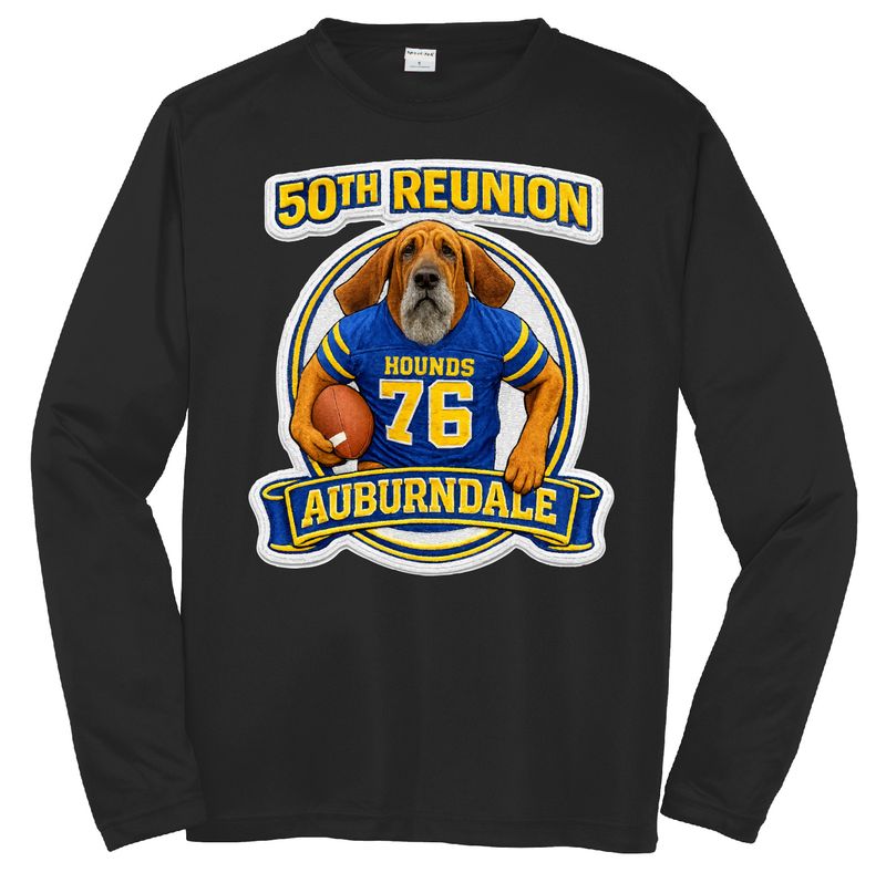 Class of 76 DriFit Football Long Sleeve T