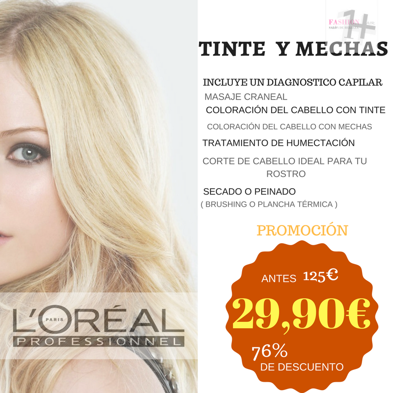 tinte y mechas ,corte y peinado