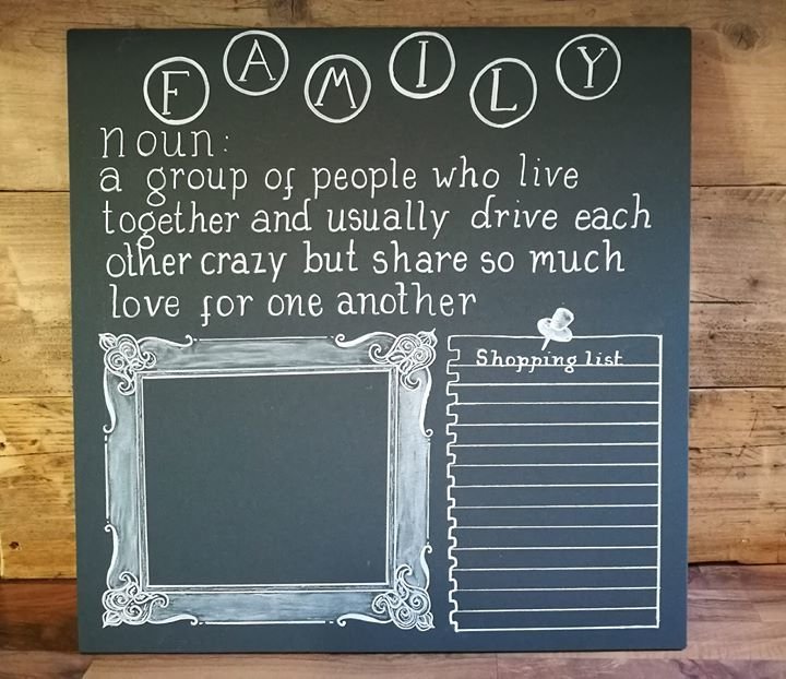 Family organiser board (60cm x 60cm)