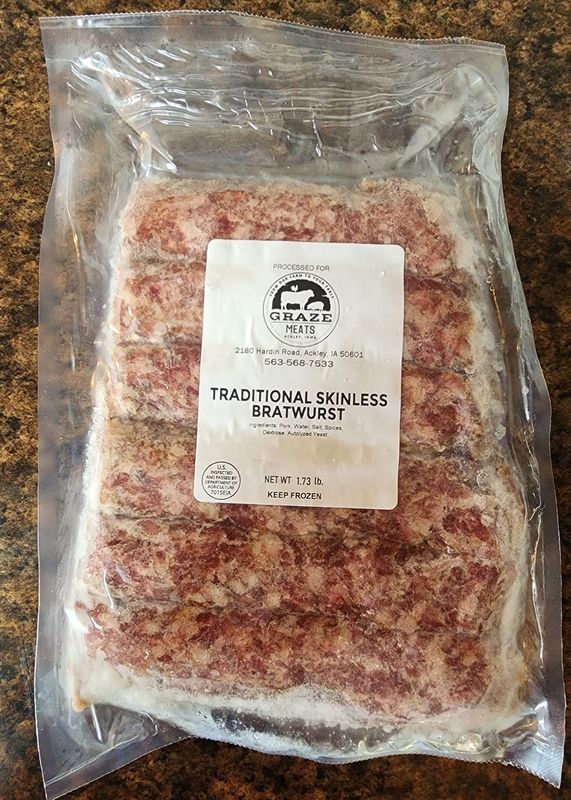 Traditional Skinless Bratwurst