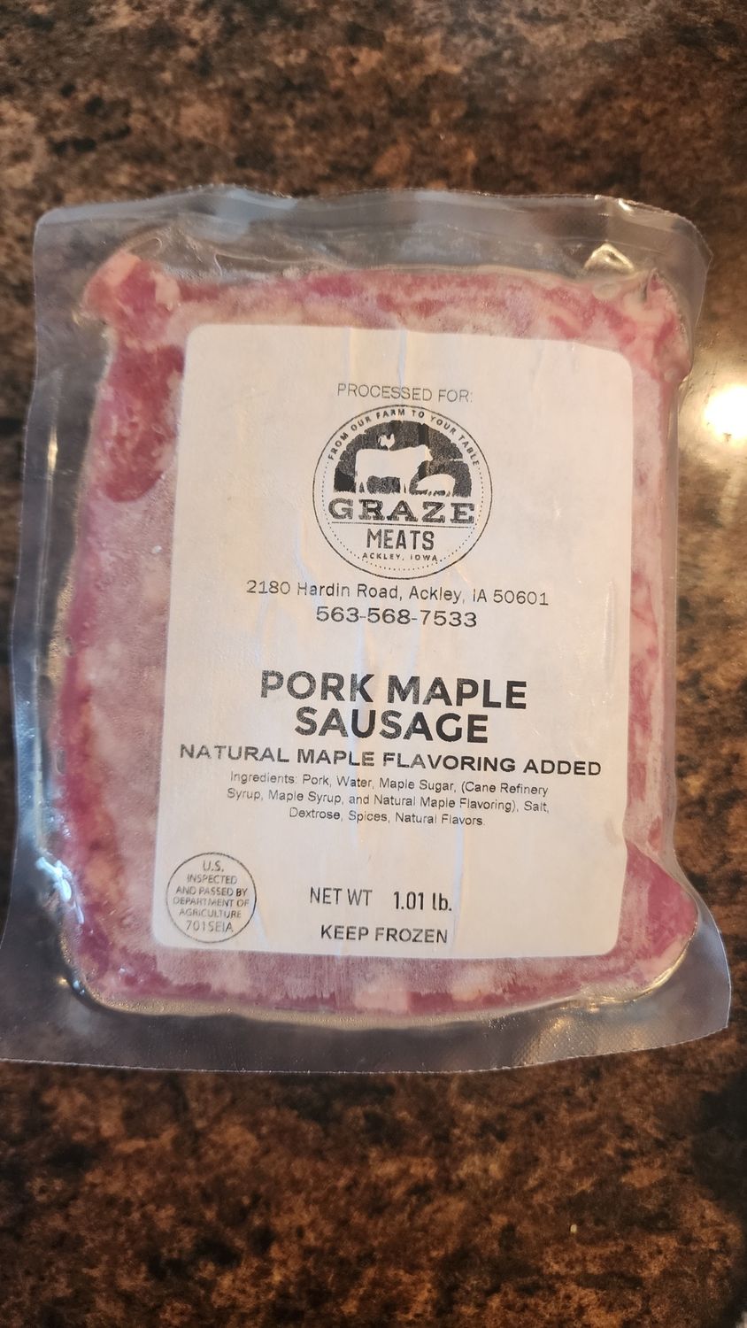 Ground Maple Sausage