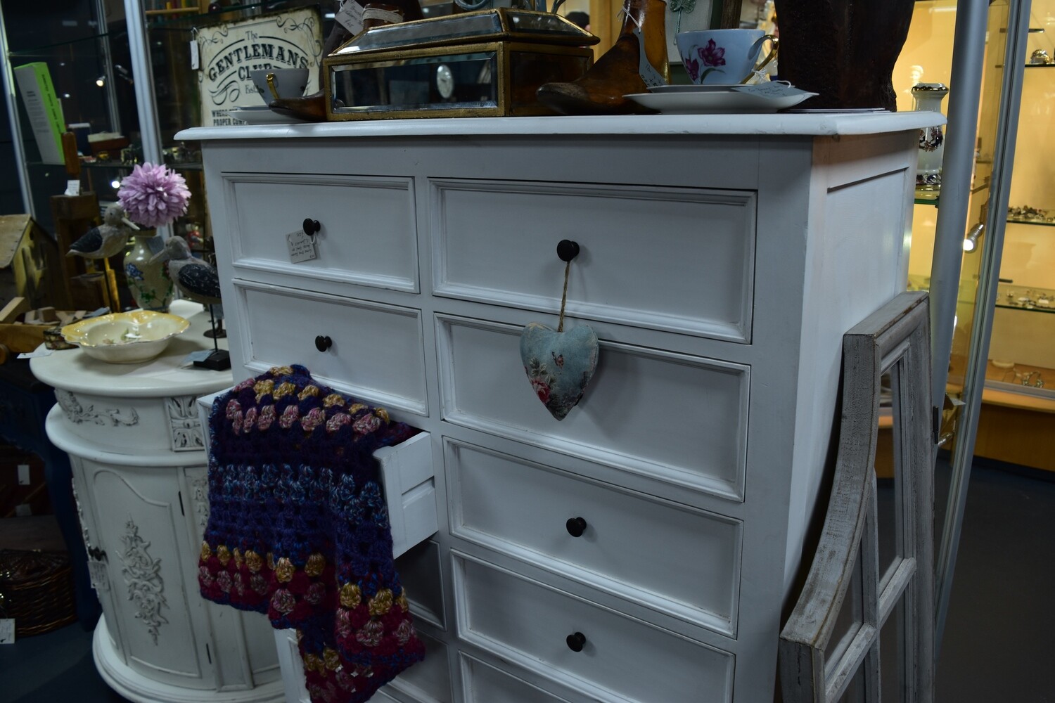 Large White Set of Drawers