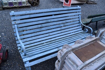 Large Outdoor Blue Bench