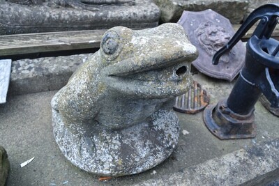 Large Concrete Frog Fountain