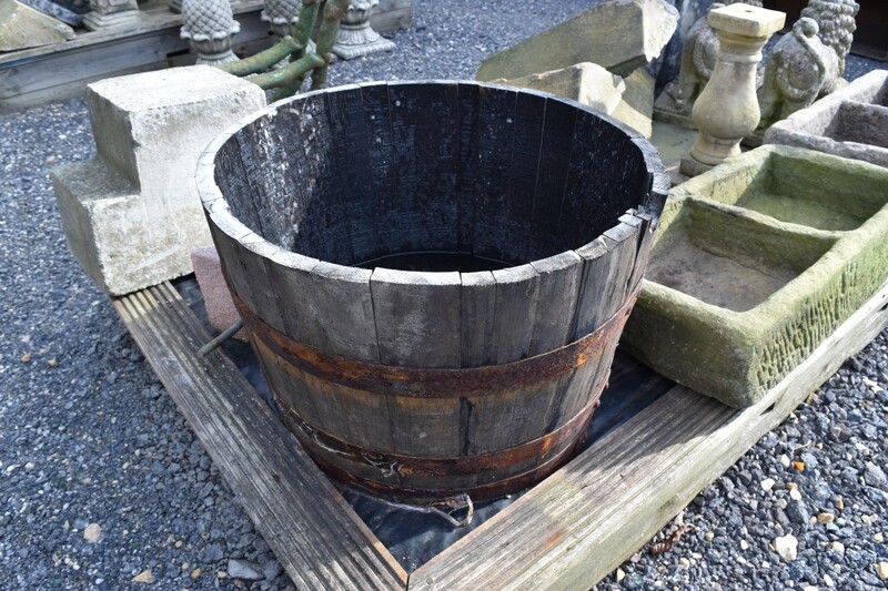 Horizontal Half Barrel Planter