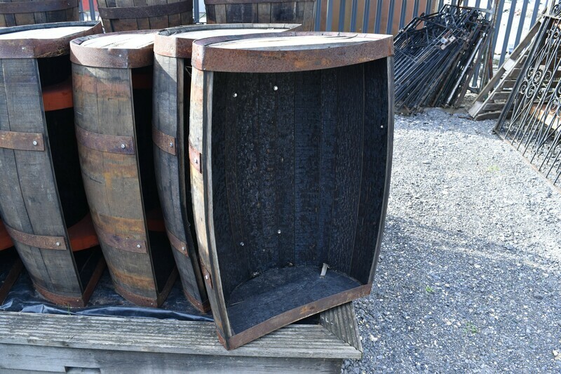 Vertical Half Barrel Planters