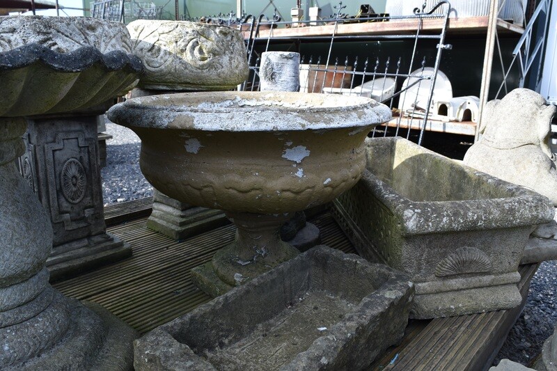 Large Round Pedestal Planter