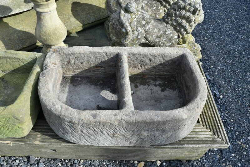 Rounded Stone Trough Planter