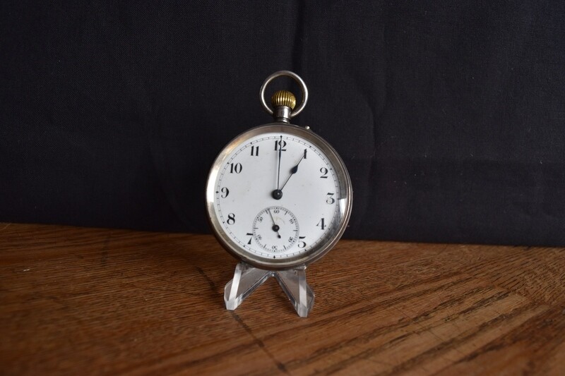 Silver Pocket Watch London 1918