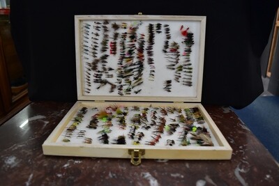 Lure Small Fishing Flies Wooden Box