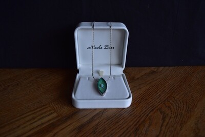 Nicole Barr Sterling Silver, Enamel & Opal Necklace