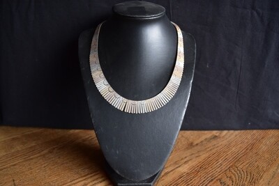 3 Colour Sterling Silver Cleopatra Necklace
