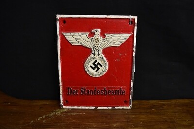 Nazi Wall Plaque
