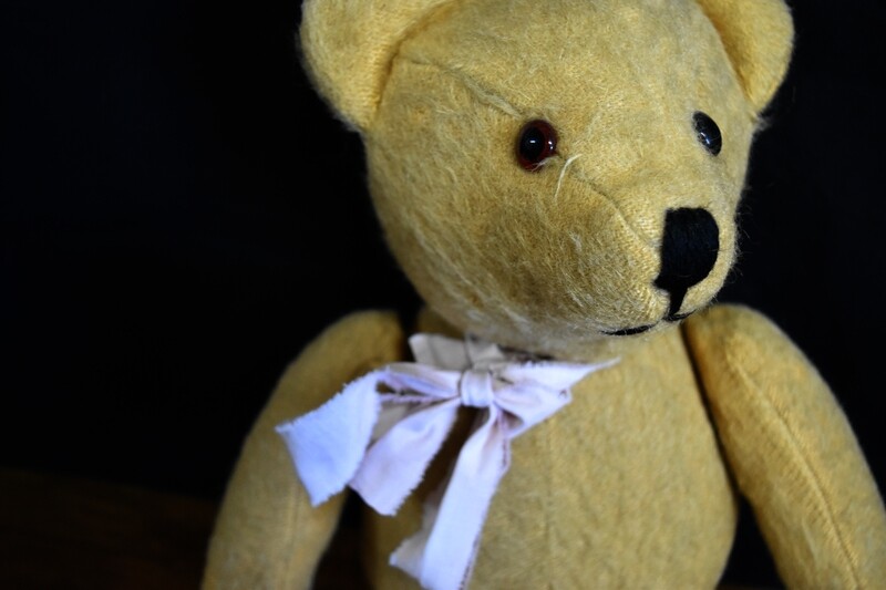 Vintage Fully Jointed Teddy Bear with Growler