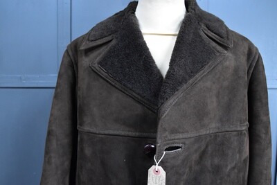 Vintage Dark Brown Sheepskin Coat