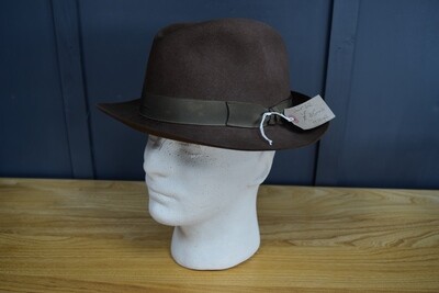 1950s Brown Wool Trilby