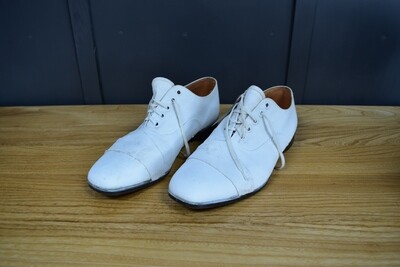 1940s Style White Canvas Swing Shoes