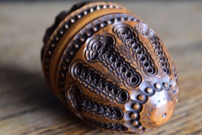 Victorian Hand Carved Coquilla Nut