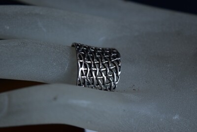 Woven Sterling Silver Band
