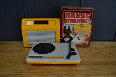 1970s Boxed Music Maker Record Player