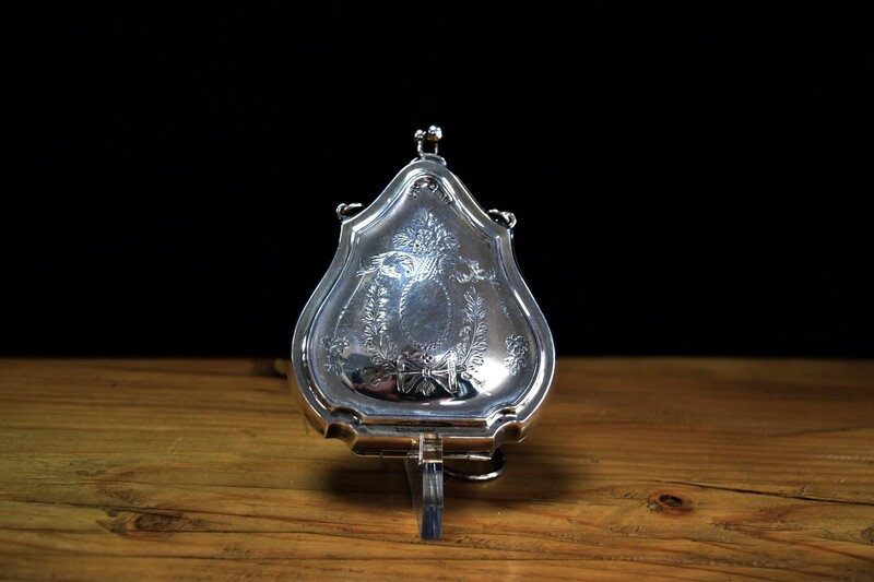 Silver Birmingham 1915 Purse - Leather Lined