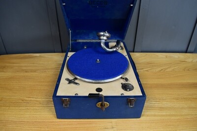 Blue Cased Decca 50 Gramophone