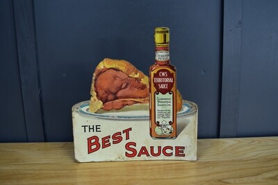 Original C.W.S Territorial Sauce Shop Advertising Display