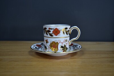 Royal Crown Derby Asian Rose Coffee Can & Saucer