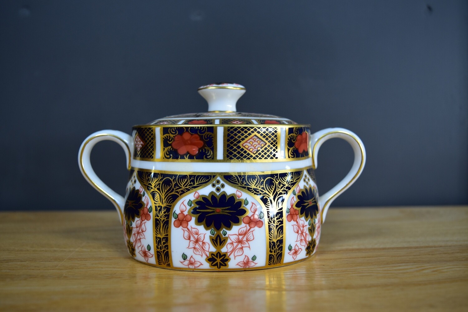 Royal Crown Derby Old Imari Lidded Sugar Bowl