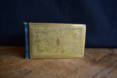 Brass Covered Autograph Book with Entries from 1914