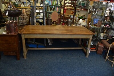 Farmhouse Pine Table with Painted Legs