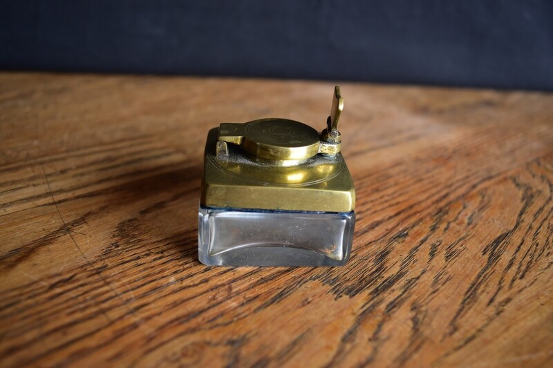 Brass Screw Top Inkwell