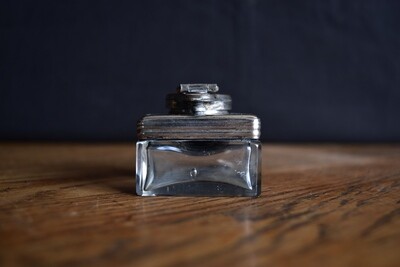 Silver Plate Screw Top Inkwell