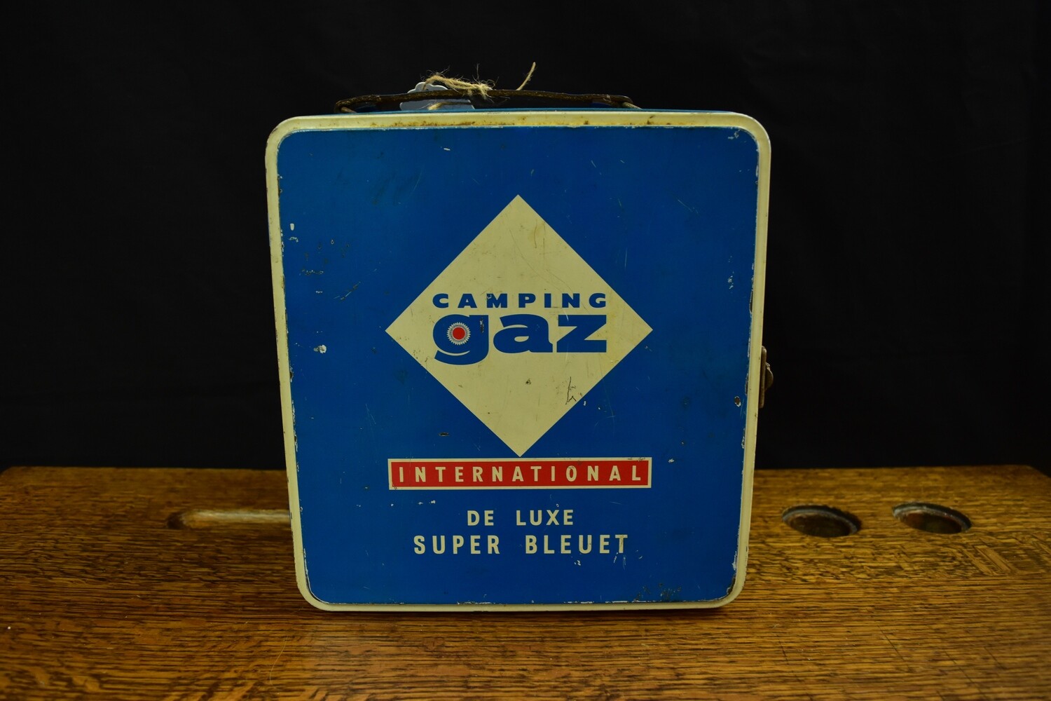 Campingaz Vintage Camping Gaz Gas Burner International De Luxe Super Bleuet Tin Box Cooker 