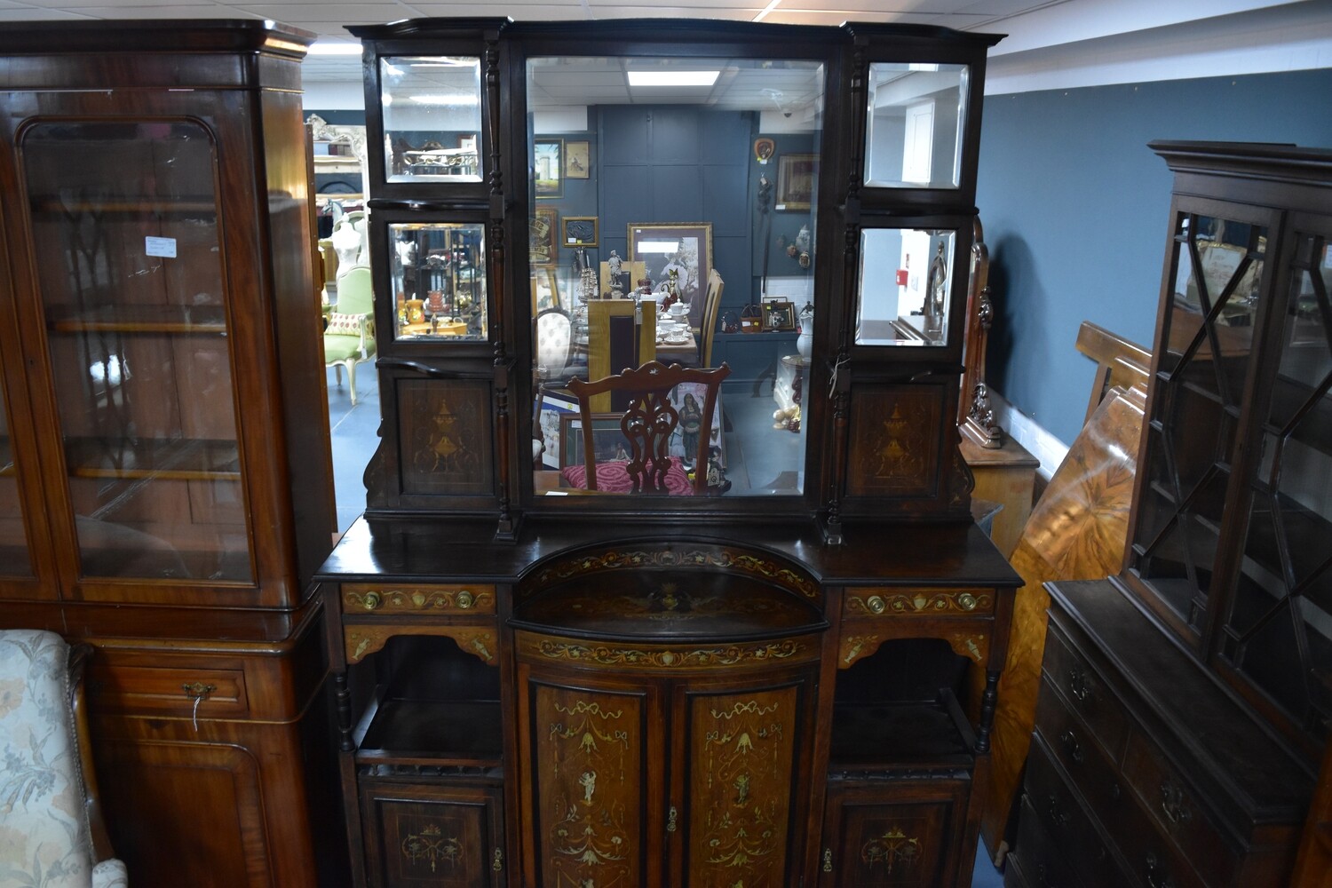 Antique Marquetry Sideboard