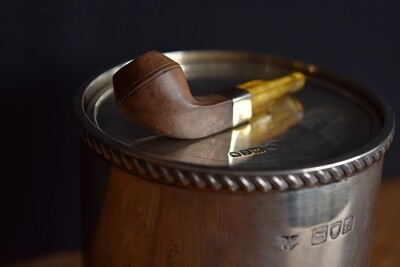 Victorian Silver Tobacco Jar London 1899