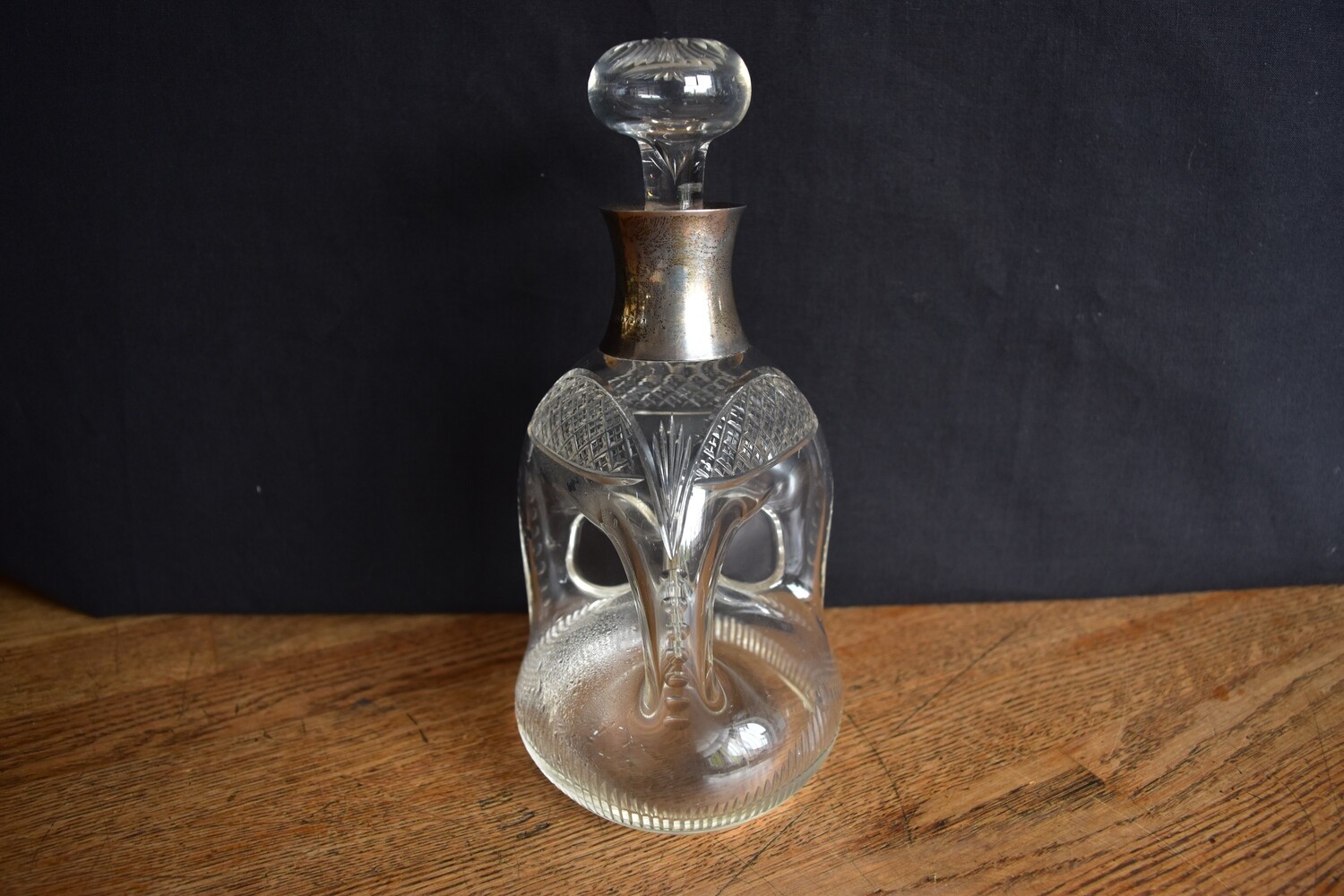 Silver Top Decanter Birmingham 1911